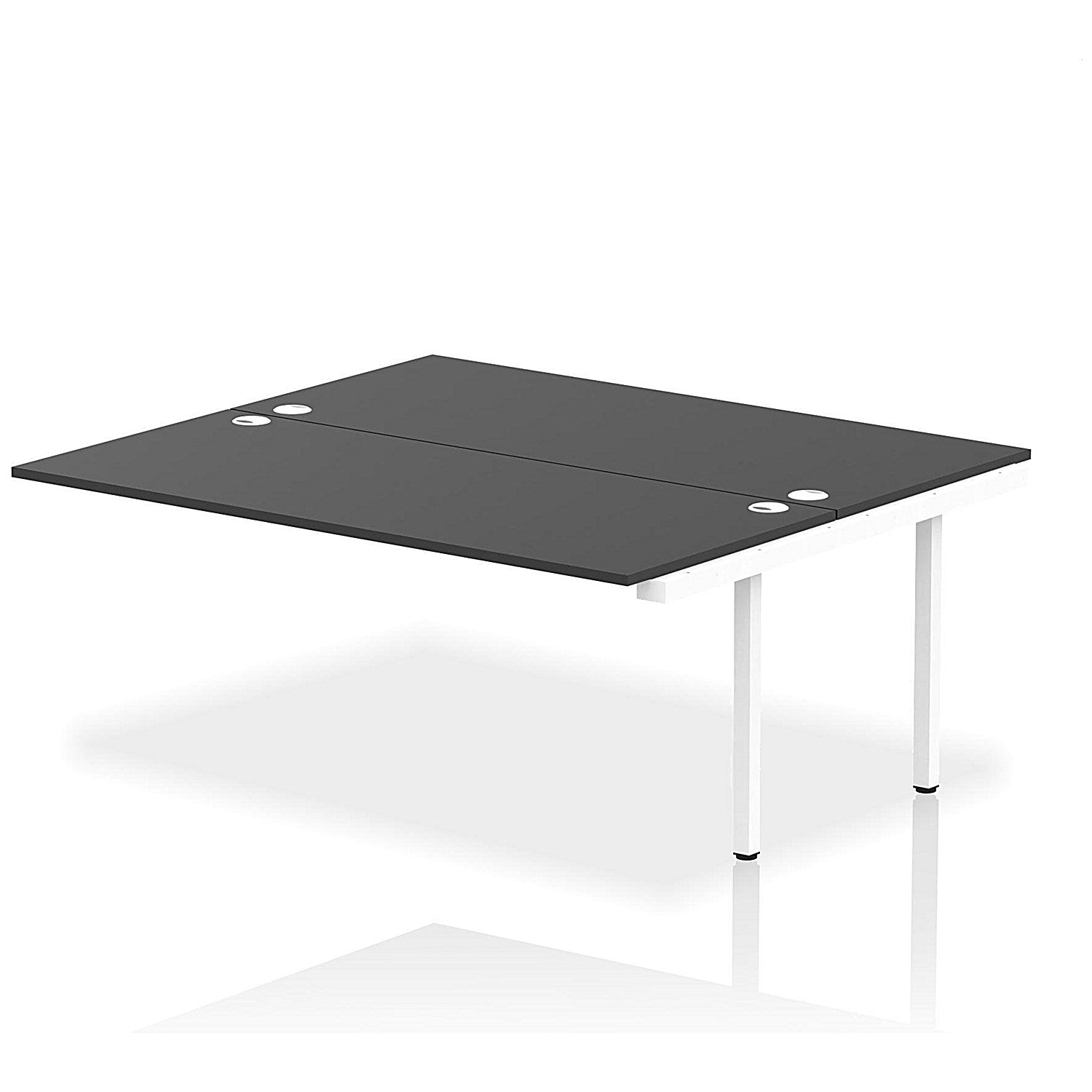 Impulse Bench B2B Ext Kit 1800 White Frame Office Bench Desk Black Easy2Order : IB00766