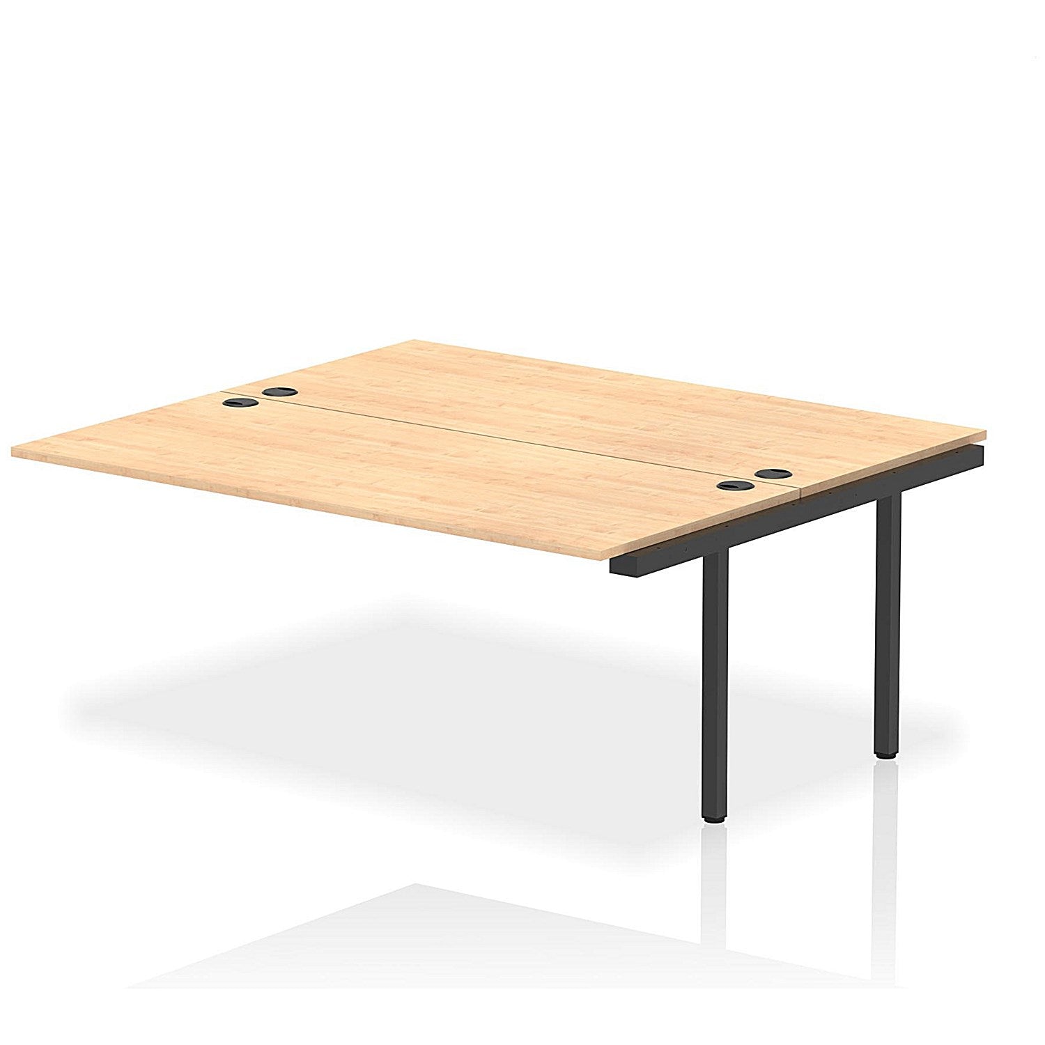 Impulse Bench B2B Ext Kit 1800 Black Frame Office Bench Desk Maple Easy2Order : IB00768