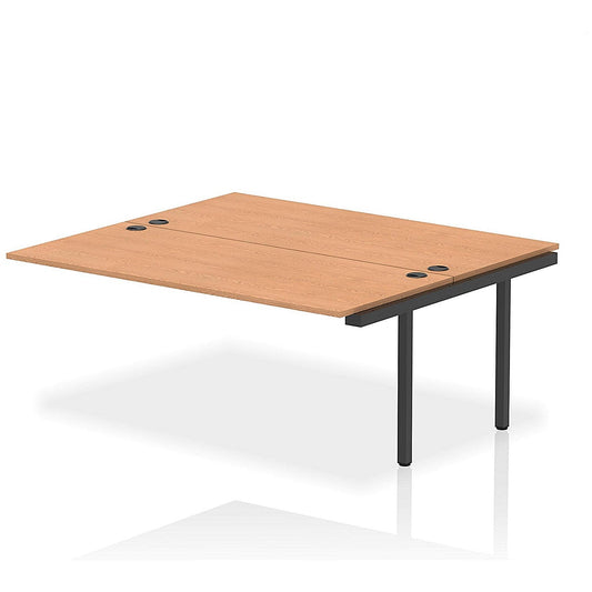 Impulse Bench B2B Ext Kit 1800 Black Frame Office Bench Desk Oak Easy2Order : IB00769