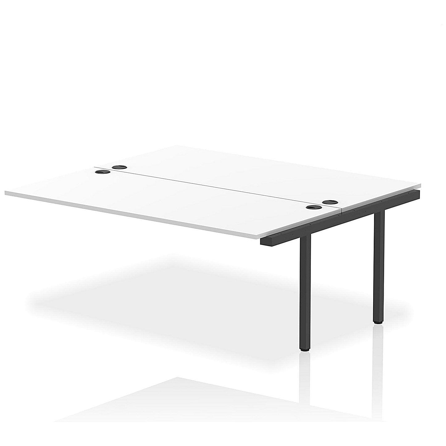 Impulse Bench B2B Ext Kit 1800 Black Frame Office Bench Desk White Easy2Order : IB00770