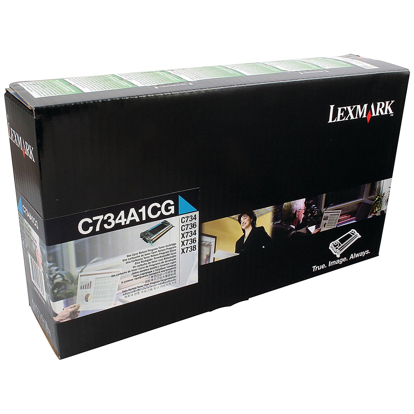 Lexmark C734A1CG Cyan Laser Toner Cartridge