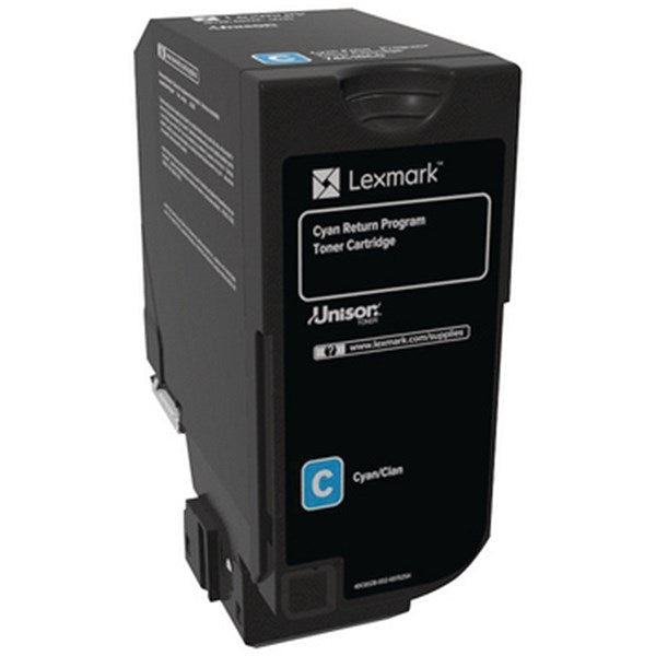 Lexmark CS/CX72xx Return Programme 3K Toner Cartridge Cyan 74C20C0