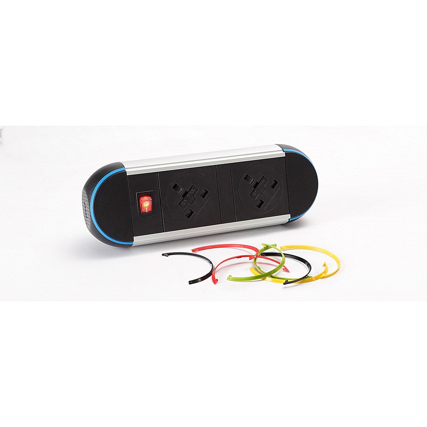 Impulse Desktop Module, 2 x UK Sockets (3.15A), 1 x Neon Switch, 1 x 500mm Lead to 3 Pole Connector Easy2Order : IP000013