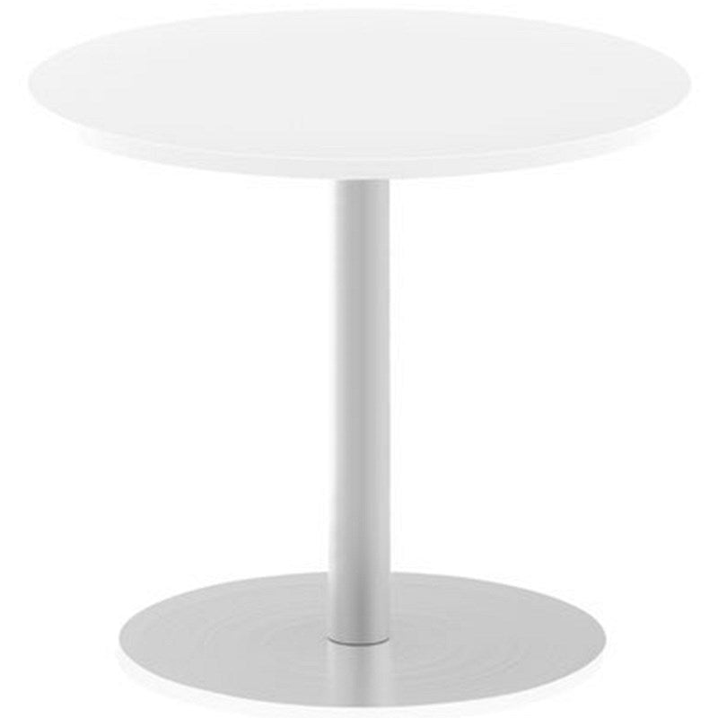 Italia Poseur Circular Table, 800mm Diameter, White Easy2Order : ITL0126
