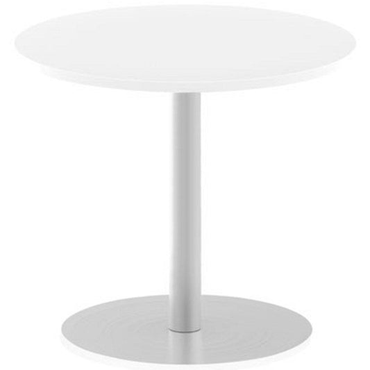 Italia Poseur Circular Table, 800mm Diameter, White Easy2Order : ITL0126