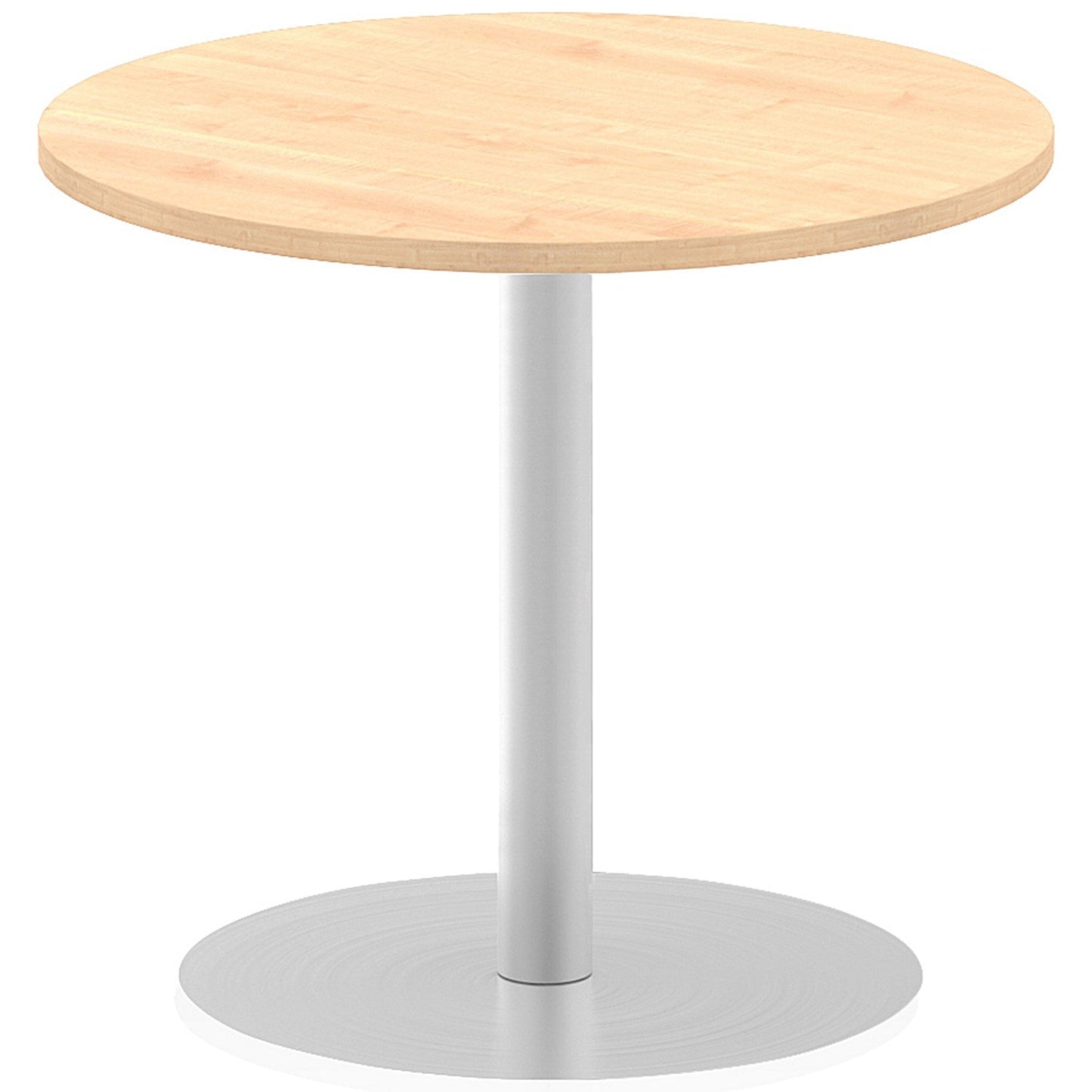 Italia Poseur Circular Table, 800mm Diameter, Maple