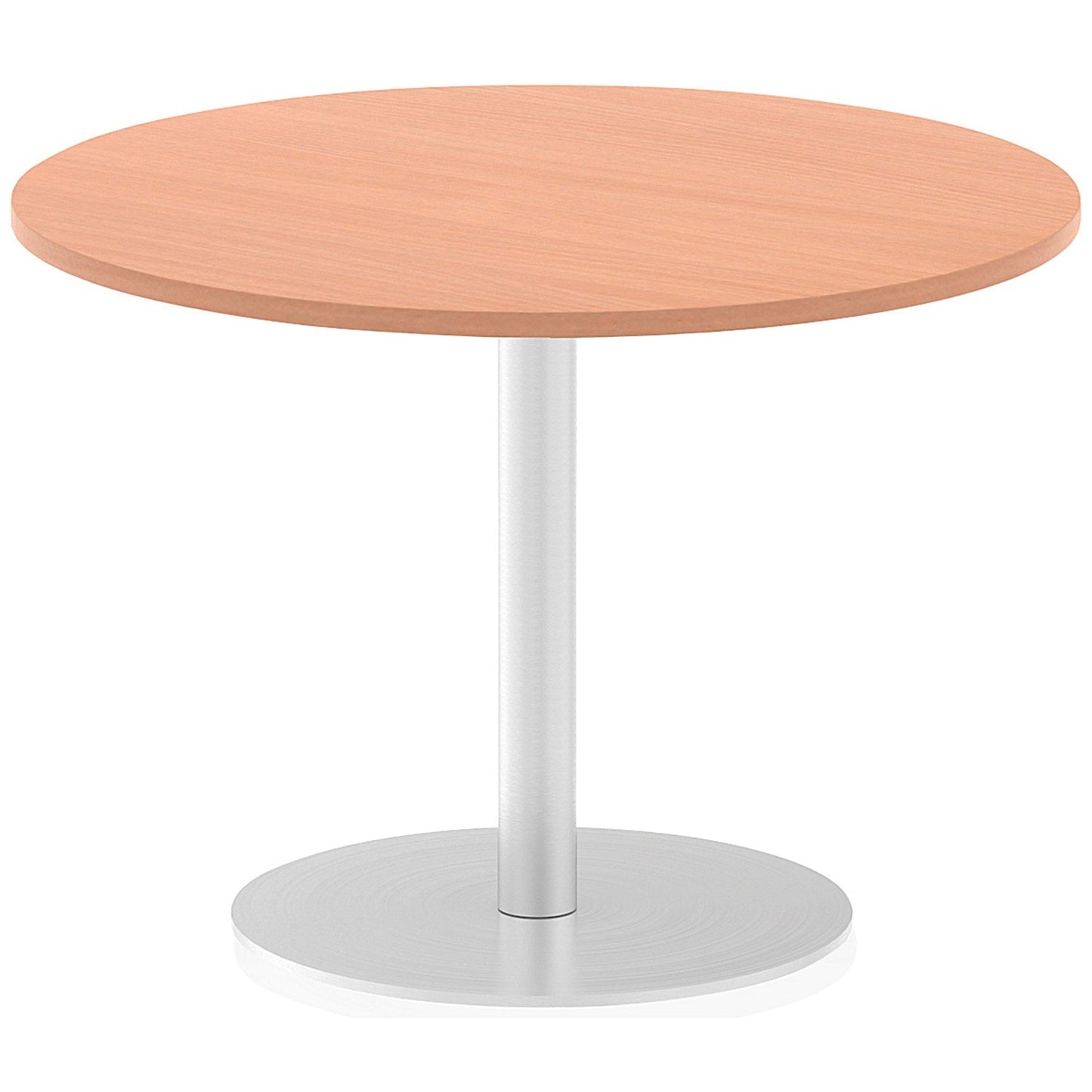 Italia Poseur Circular Table, 1000mm Diameter, Beech