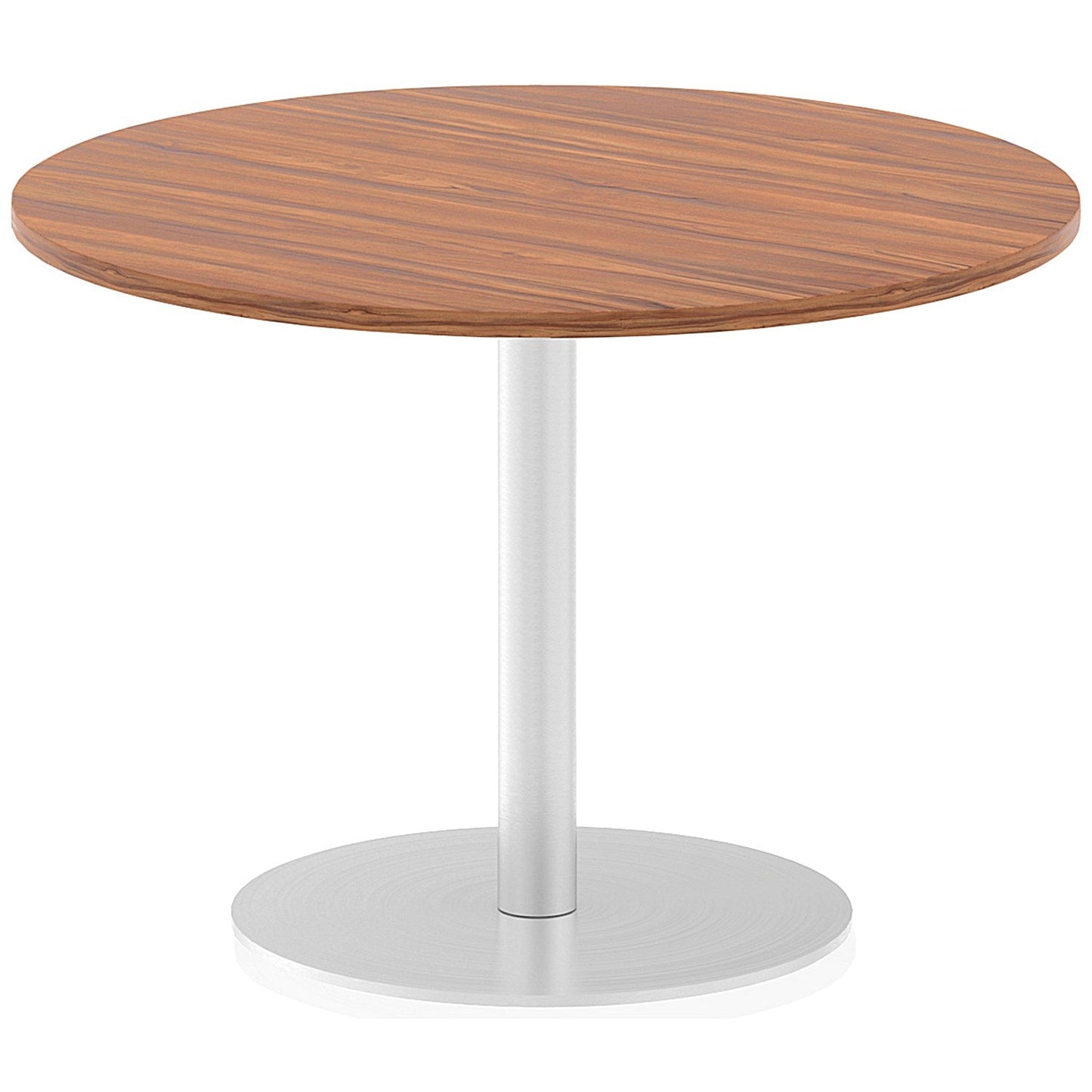 Italia Poseur Circular Table, 1000mm Diameter, Walnut