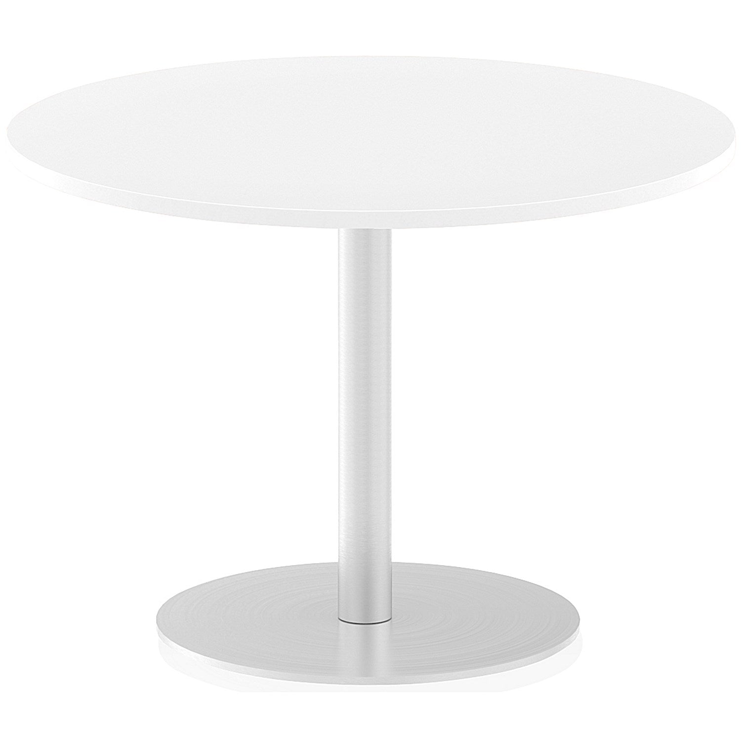 Italia Poseur Circular Table, 1000mm Diameter, White Easy2Order : ITL0144