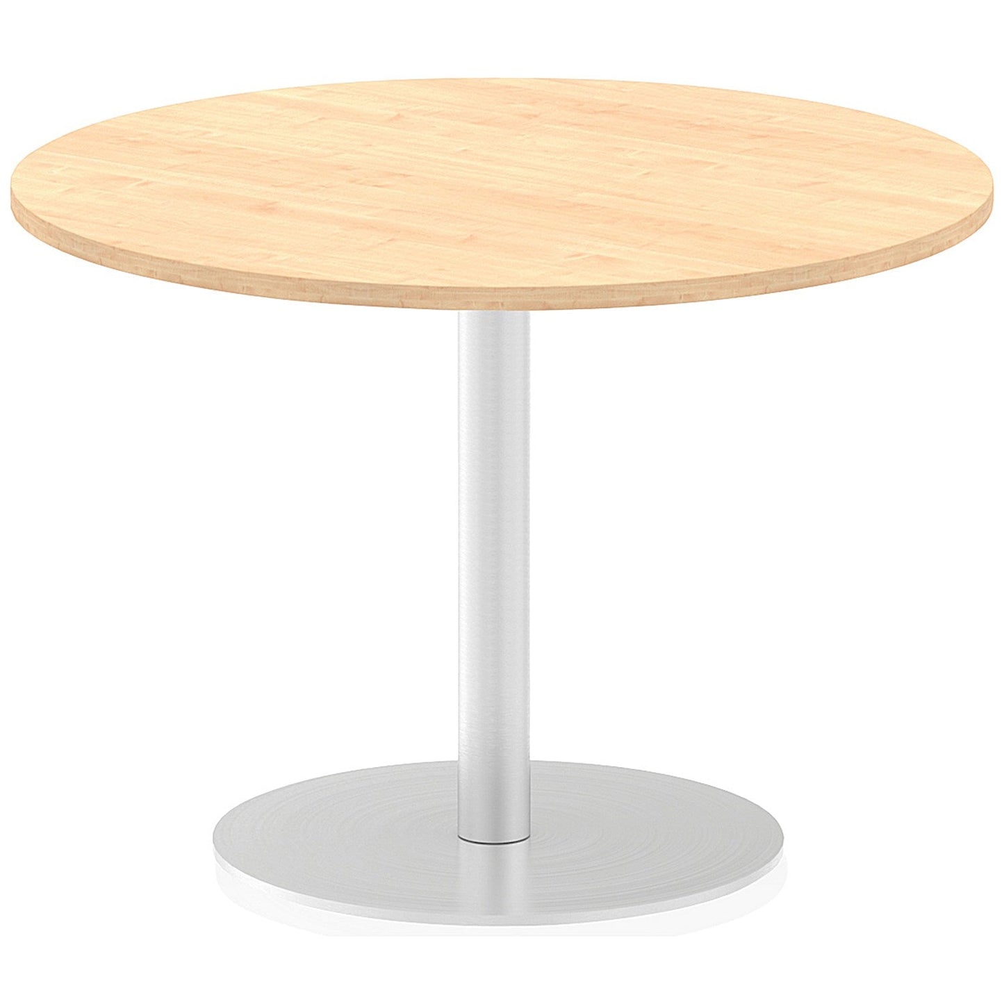 Italia Poseur Circular Table, 1000mm Diameter, Maple