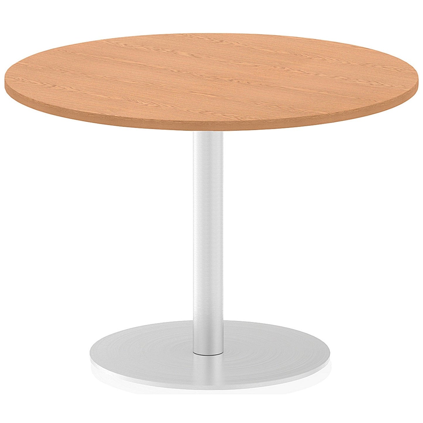 Italia Poseur Circular Table, 1000mm Diameter, Oak