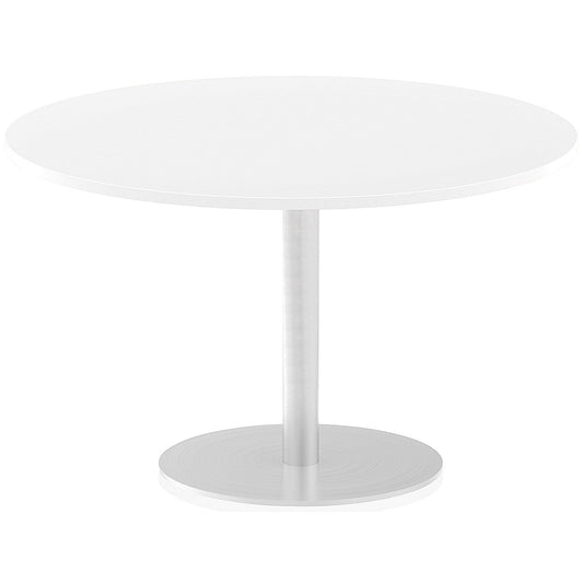 Italia Poseur Circular Table, 1200mm Diameter, White Easy2Order : ITL0162