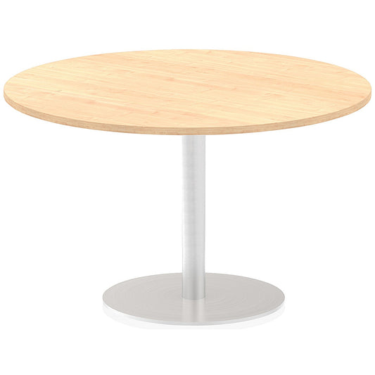 Italia Poseur Circular Table, 1200mm Diameter, Maple