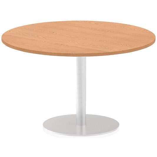 Italia Poseur Circular Table, 1200mm Diameter, Oak