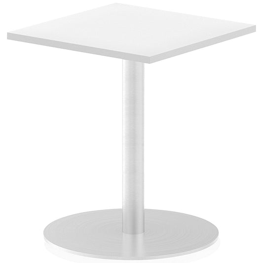 Italia Poseur Square Table, 600mm Wide, White Easy2Order : ITL0216