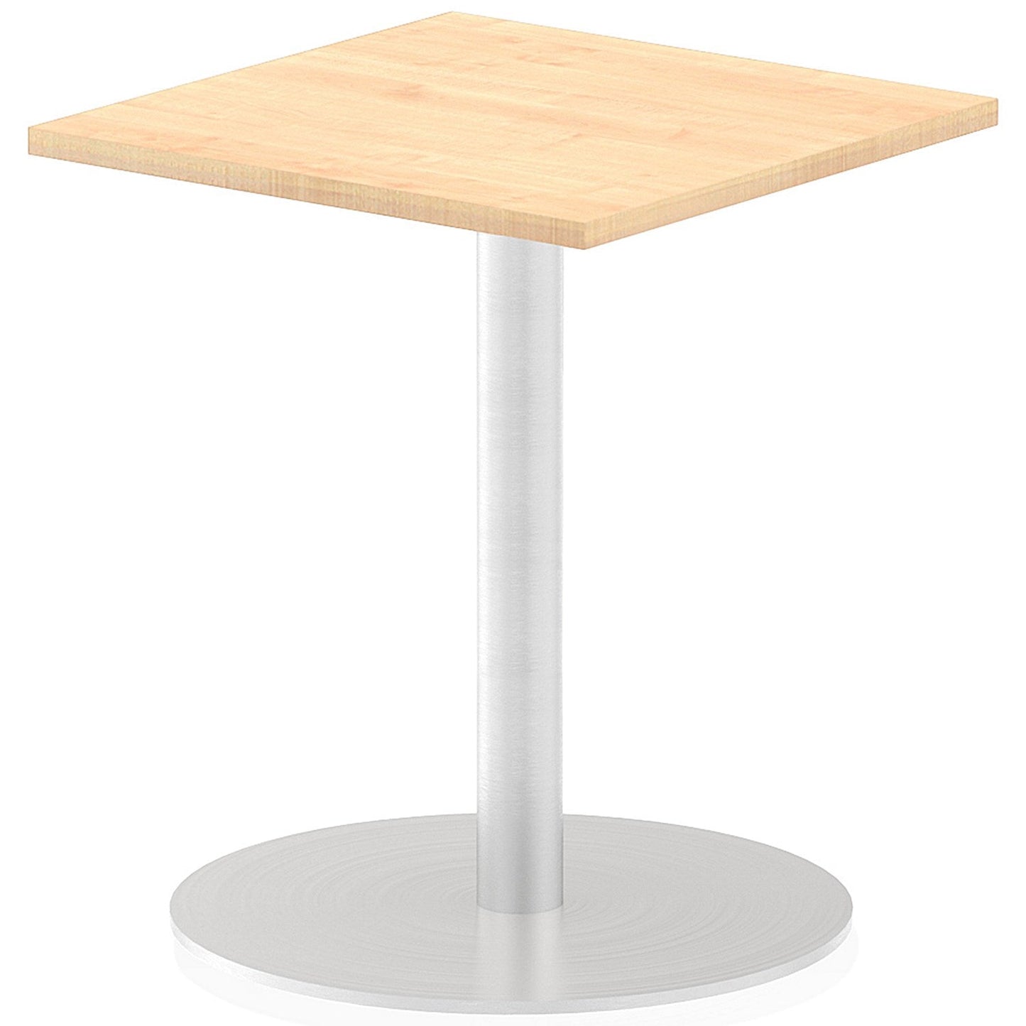 Italia Poseur Square Table, 600mm Wide, Maple