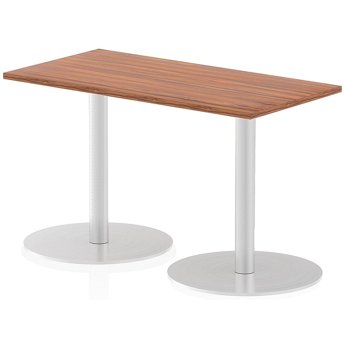 Italia Poseur Rectangle Table 1200mm Wide, 600mm Deep, Walnut