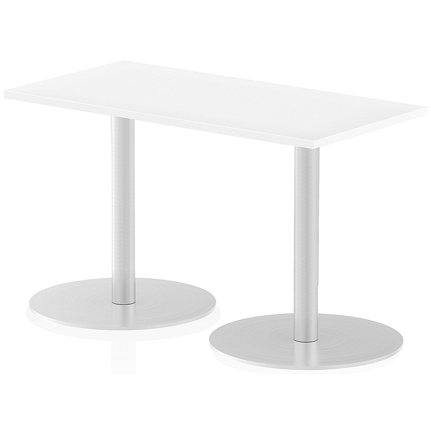 Italia Poseur Rectangle Table 1200mm Wide, 600mm Deep, White Easy2Order : ITL0234