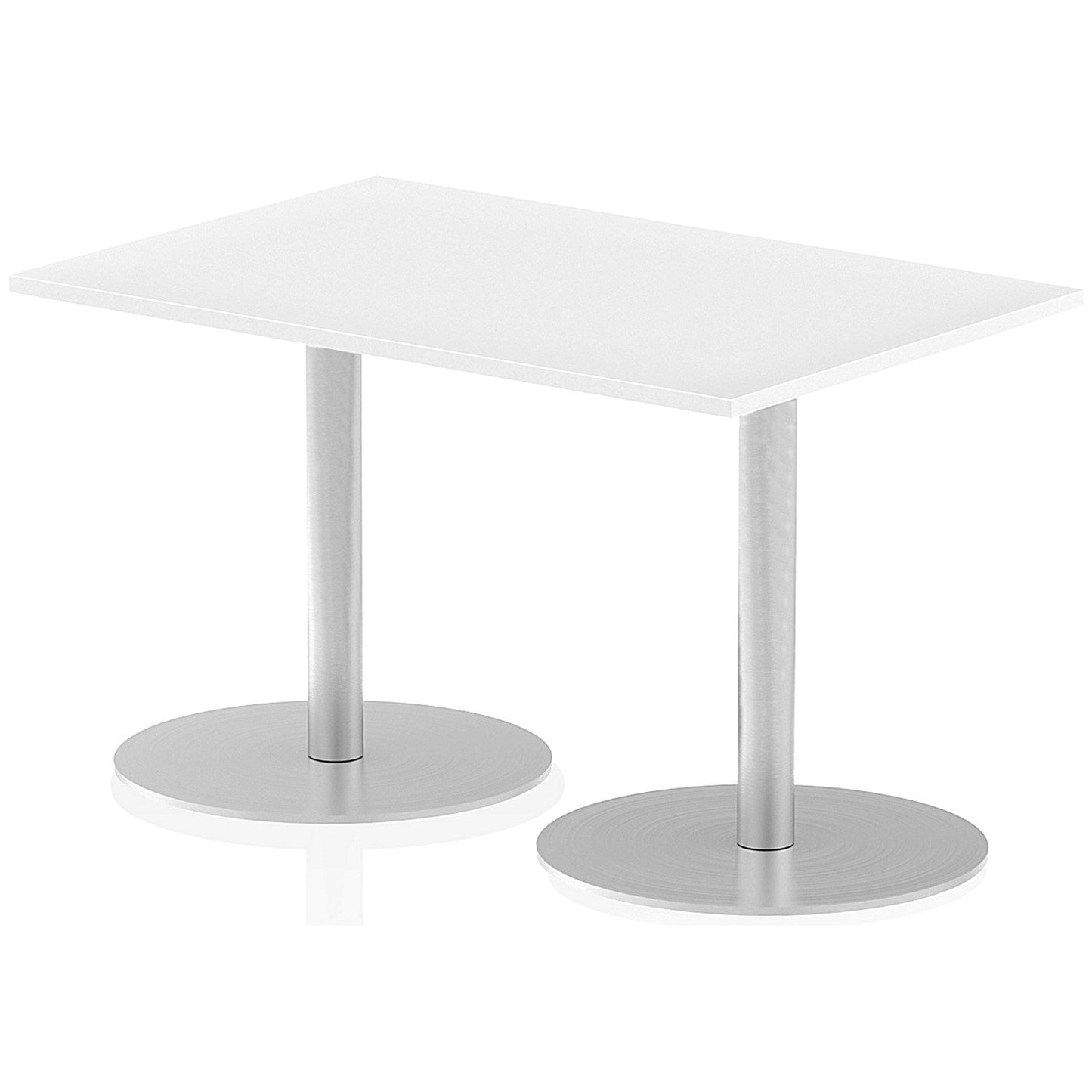 Italia Poseur Rectangle Table 1200mm Wide, 800mm Deep, White Easy2Order : ITL0252
