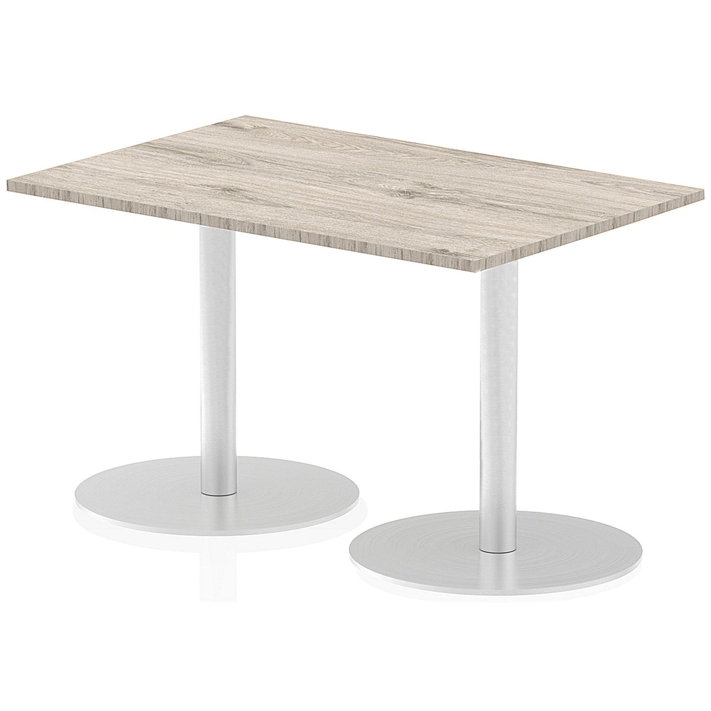 Italia Poseur Rectangle Table 1200mm Wide, 800mm Deep, Grey Oak