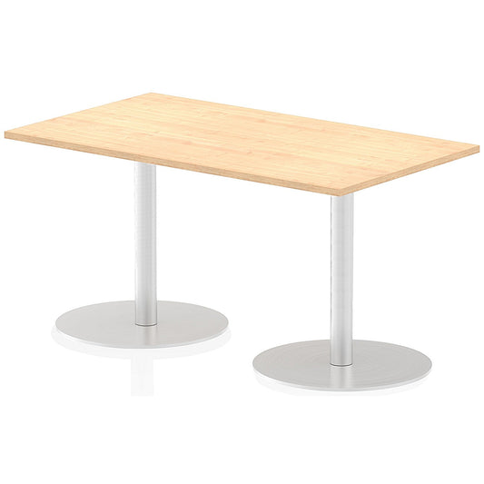 Italia Poseur Rectangle Table 1400mm Wide, 800mm Deep, Maple