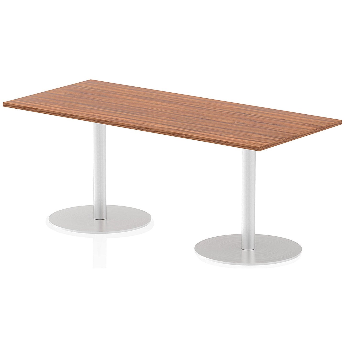 Italia Poseur Rectangle Table 1800mm Wide, 800mm Deep, Walnut