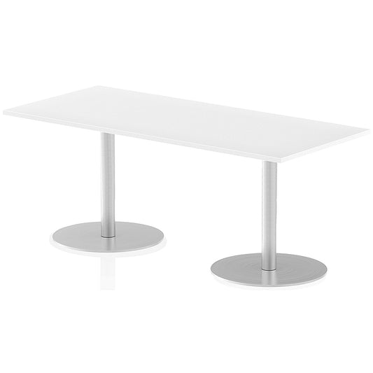 Italia Poseur Rectangle Table 1800mm Wide, 800mm Deep, White Easy2Order : ITL0306