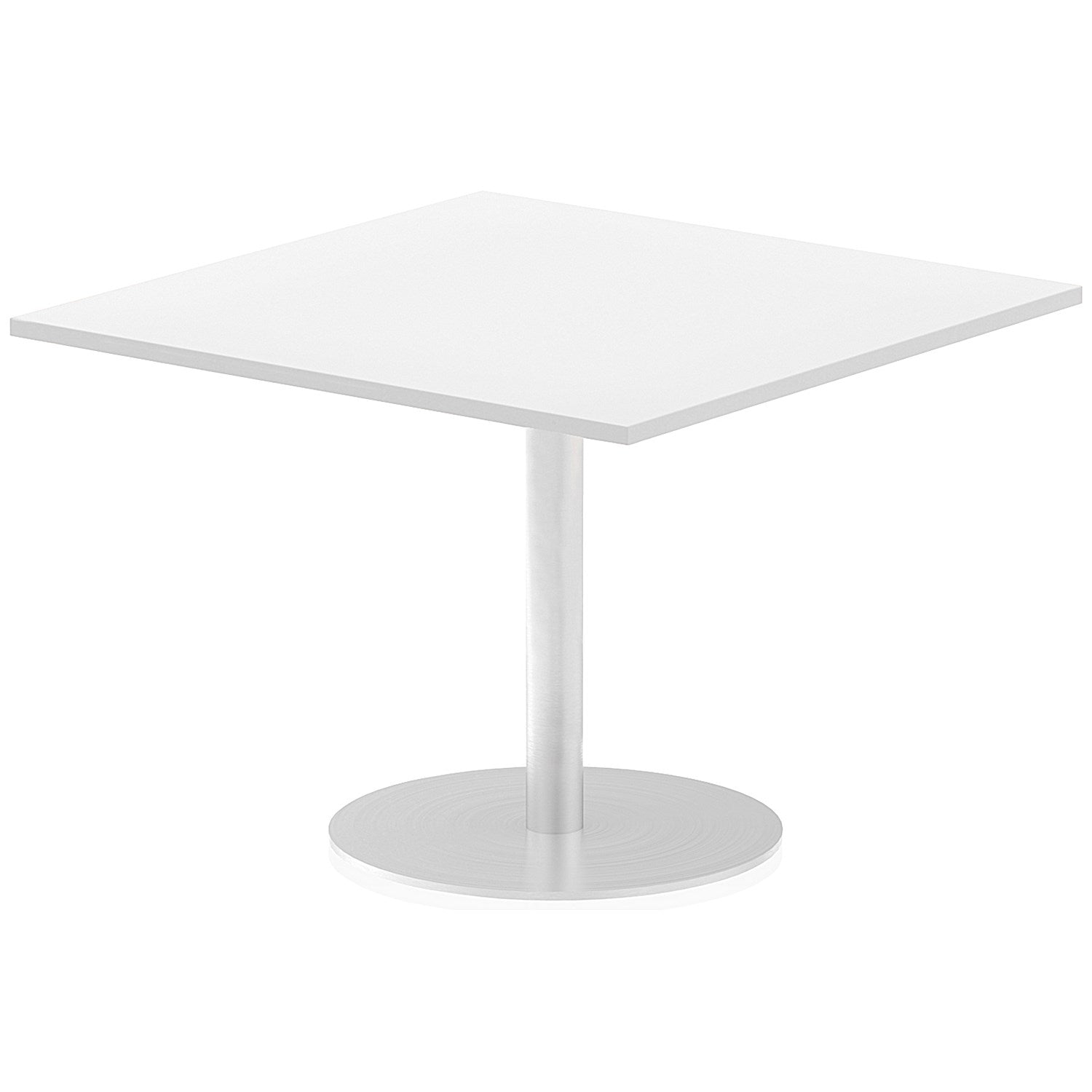 Italia Poseur Square Table, 1000mm Wide, White Easy2Order : ITL0354