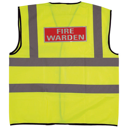 Fire Warden High Visibility Vest, Yellow, XL