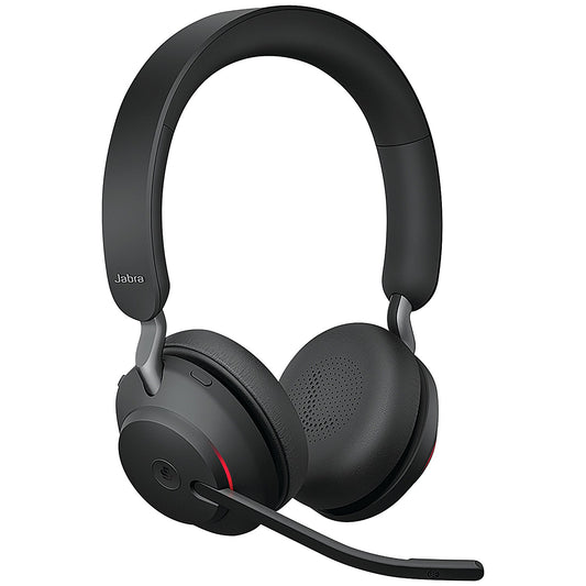 Jabra Evolve2 65 380A MS Stereo Headset Black Including Charging Stand 26599-999-989