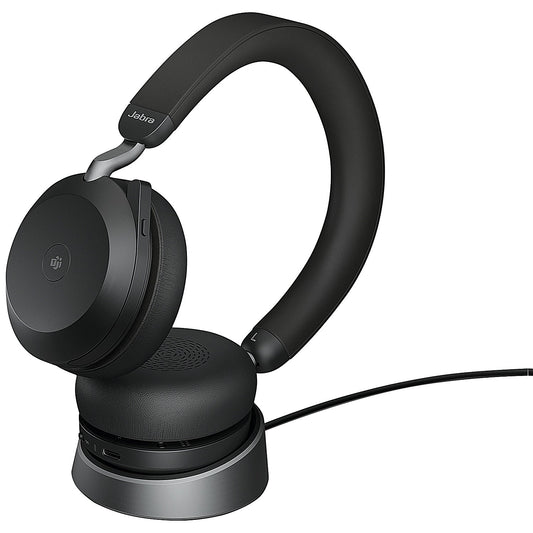 Jabra Evolve2 75 USB-C Headset with Charging Stand Microsoft Teams Versions Black 27599-999-889