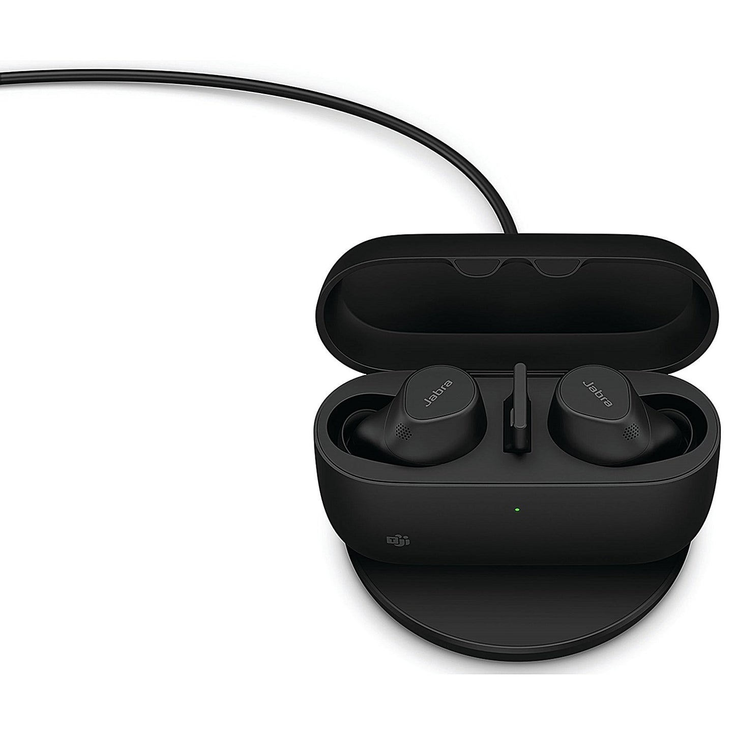 Jabra Evolve2 Wireless Bluetooth Ear Buds, USB-A, MS with Wireless Charging Pad