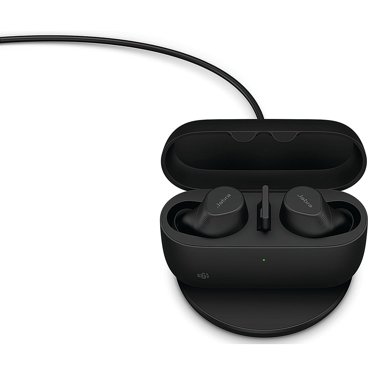 Jabra Evolve2 Wireless Bluetooth Ear Buds, USB-A, UC with Wireless Charging Pad