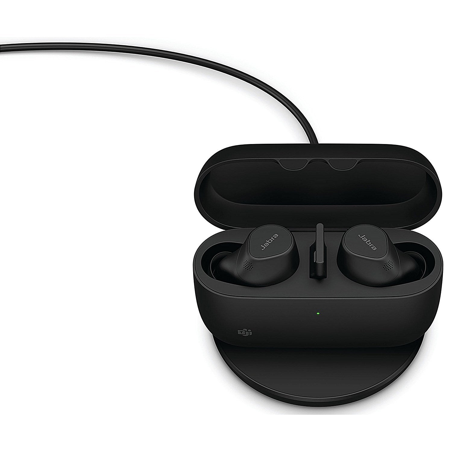 Jabra Evolve2 Wireless Bluetooth Ear Buds, USB-A, UC with Wireless Charging Pad