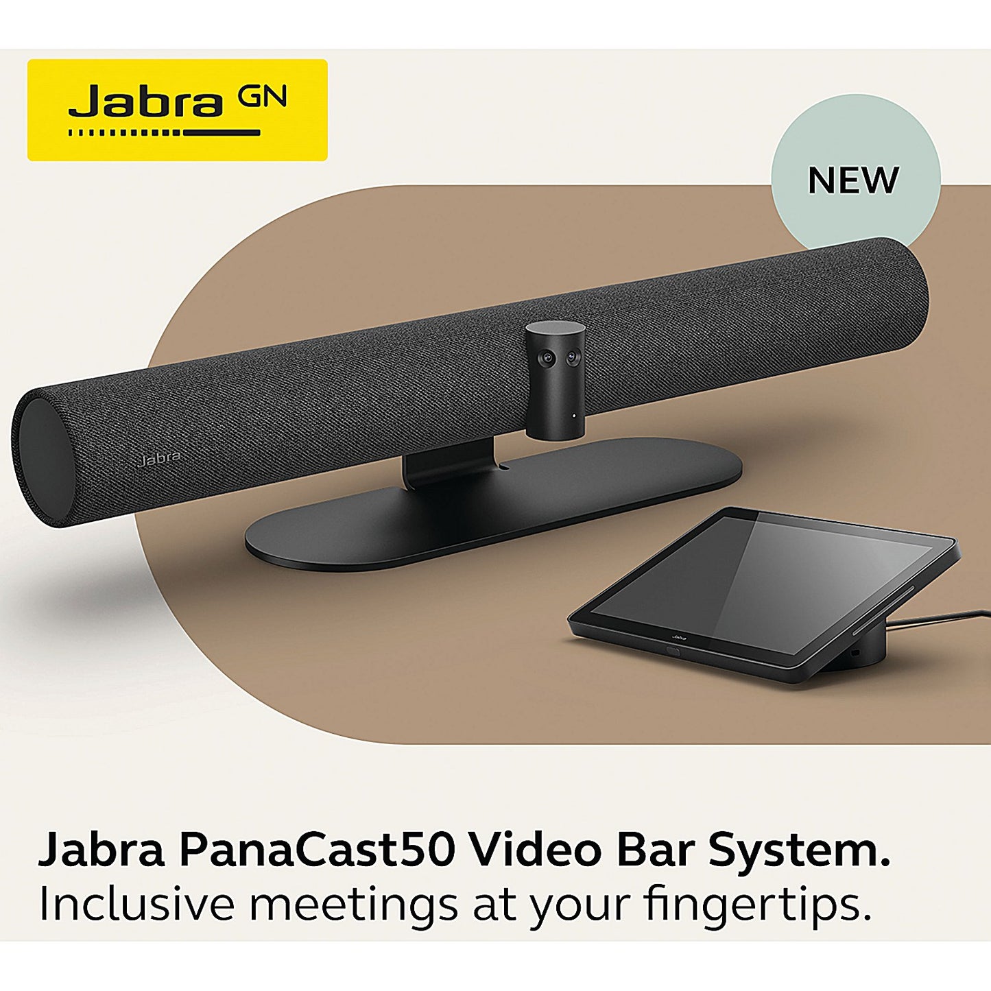 Jabra PanaCast 50 Video Bar System Video Conferencing Kit, UC No Pre-Selected Vaas Provider