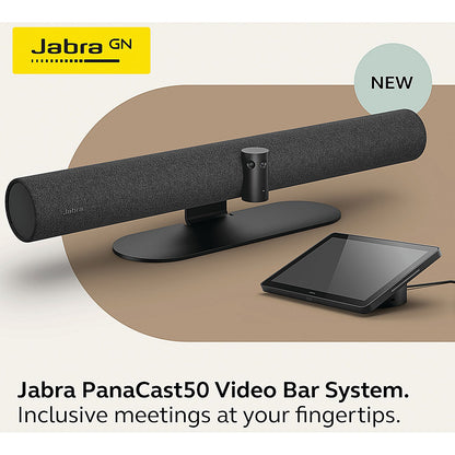 Jabra PanaCast 50 Video Bar System Video Conferencing Kit, Pre-Selected MS/MS Teams Rooms