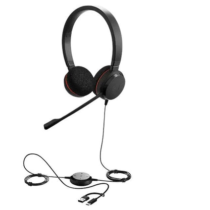 Jabra Evolve 20 USB C/A MS Stereo Headset 4999-823-169 Easy2Order : JAB03426
