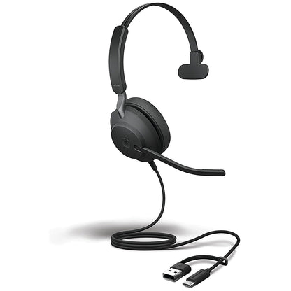 Jabra Evolve2 40 SE USB-C/A UC Mono Headset 24189-889-799 Easy2Order : JAB03452