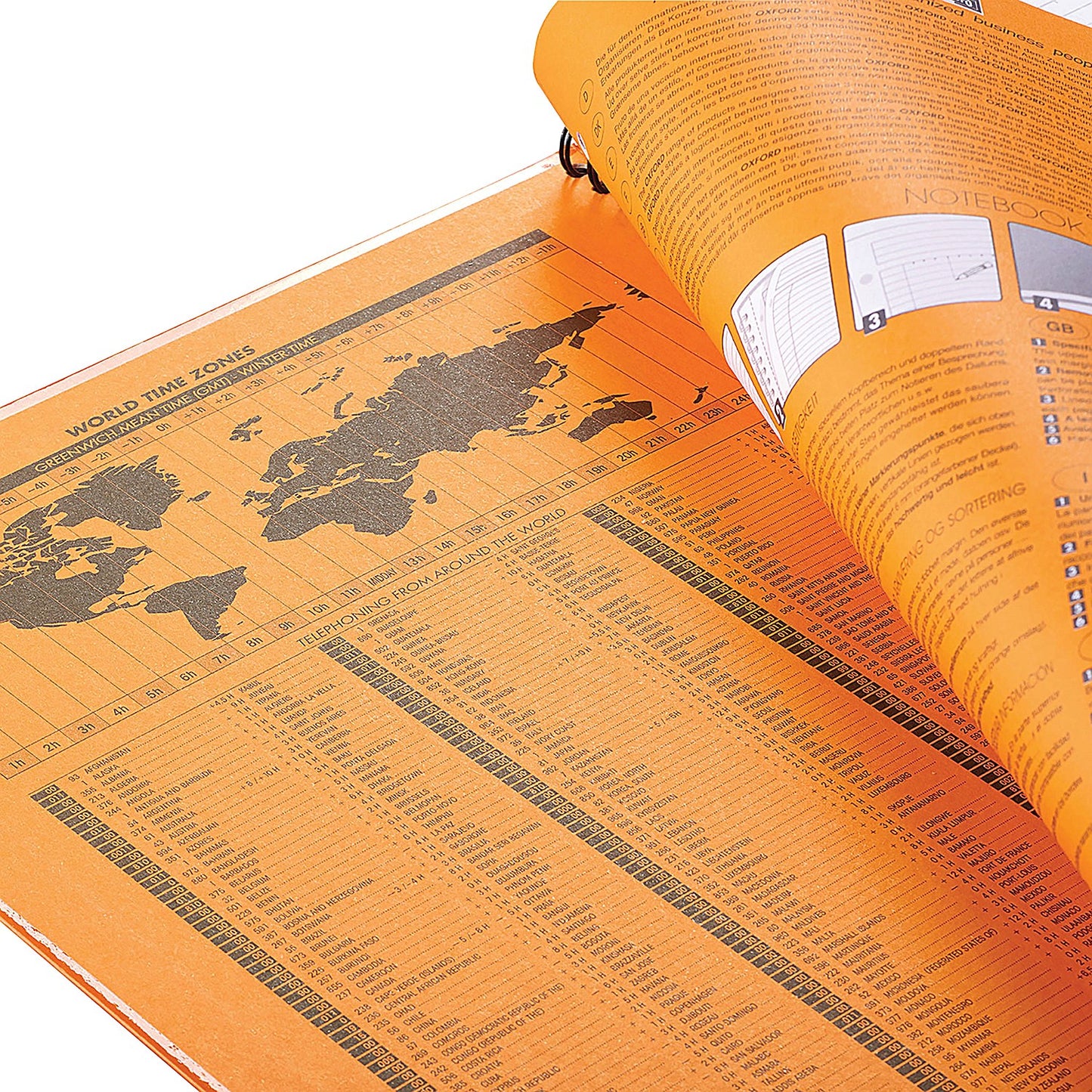 Oxford Wirebound Classic Notebook, A4, Ruled & Perforated, 160 Pages, Multicoloured