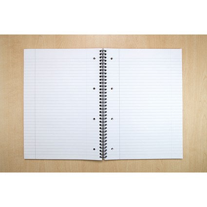 Cambridge Recycled Wirebound Notebook, Ruled, A4, 100 Pages, Pack of 5