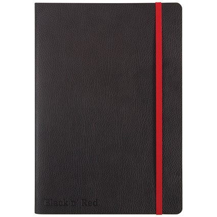 Black n' Red Soft Cover Business Journal, A5, Numbered Pages, 144 Pages