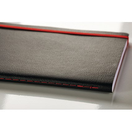 Black n' Red Soft Cover Business Journal, A5, Numbered Pages, 144 Pages