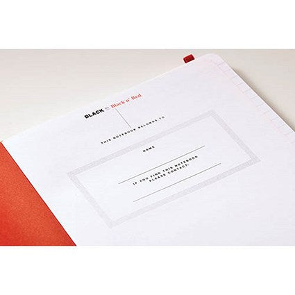Black n' Red Soft Cover Business Journal, A5, Numbered Pages, 144 Pages