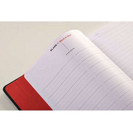 Black n' Red Soft Cover Business Journal, A5, Numbered Pages, 144 Pages