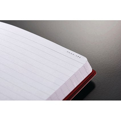 Black n' Red Soft Cover Business Journal, A6, Numbered Pages, 144 Pages