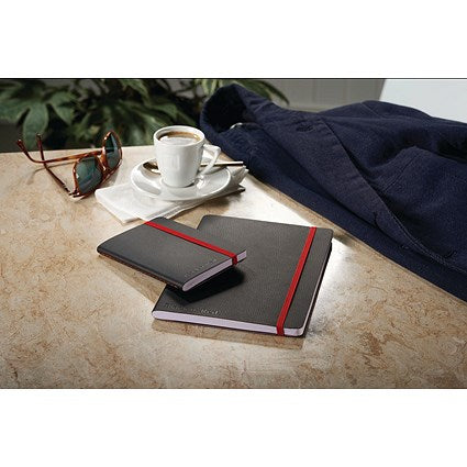 Black n' Red Soft Cover Business Journal, A6, Numbered Pages, 144 Pages