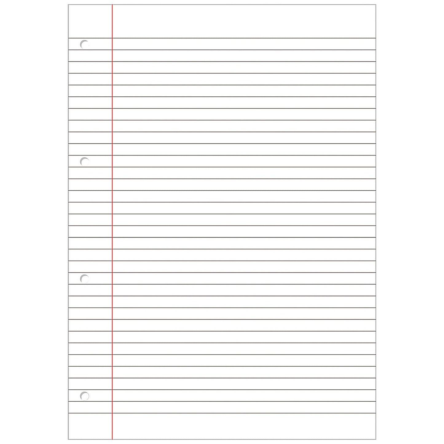Hamelin Refill Pad, A4, 8mm Ruled and Margin, 160 Pages, Blue, Pack of 5