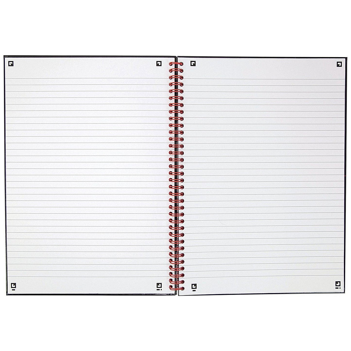 Black n' Red Hardback Wirebound Notebook, A4, Ruled, 140 Pages, Pack of 2