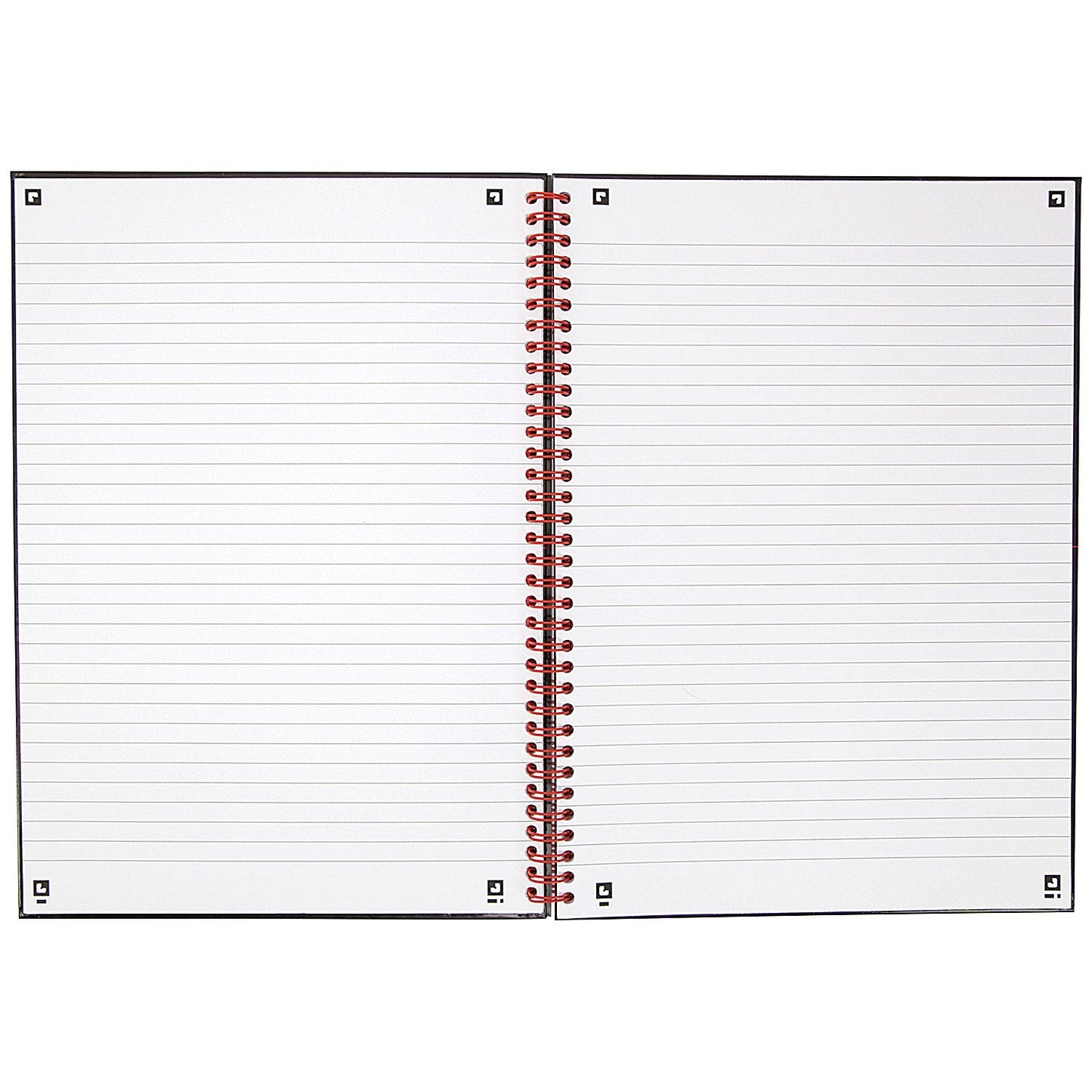 Black n' Red Hardback Wirebound Recycled Notebook, A4, Ruled, 140 Pages, Pack of 2