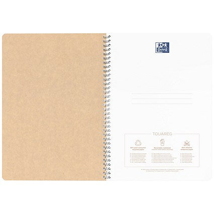 Oxford Touareg Wirebound Notebook, A4, Ruled, 180 Pages, Pack of 5